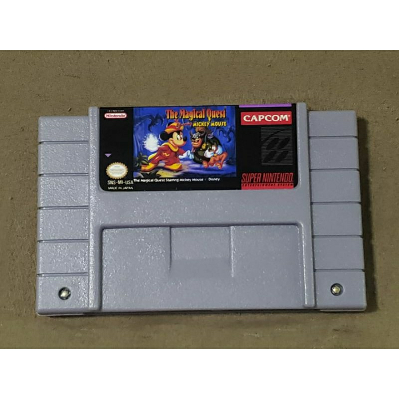 The Magical Quest Stamng Mickey Mouse P/ super Nintendo Aproveite!