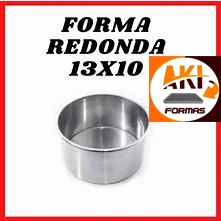 FORMA REDONDA 13X10 FIXA DE ALUMÍNIO PARA ALTA TEMPERATURA COM NOTA FISCAL (( 01 )) em Oferta na Shopee