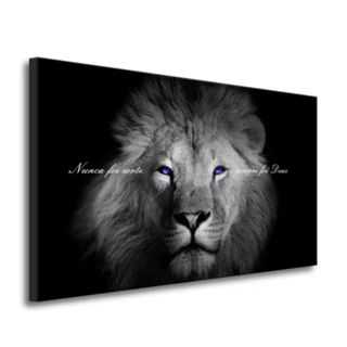 Quadro Decorativo Nunca Foi Sorte Leão PB Peça Ùnica em Oferta na Shopee