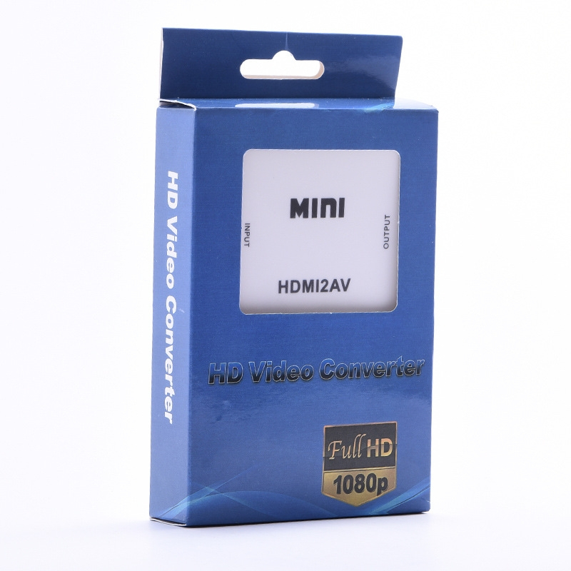 Adaptador Mini Conversor Vídeo HDMI para RCA AV Hd Para Tv