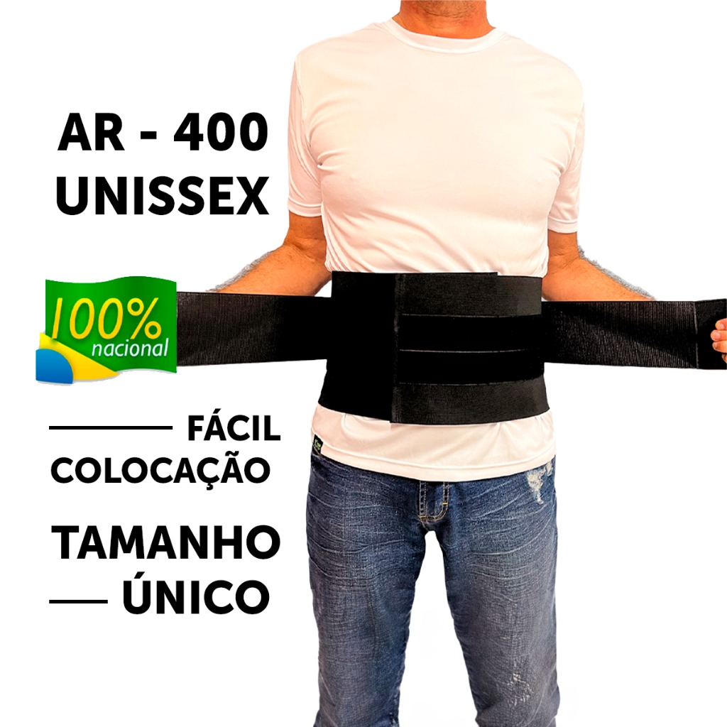 Cinto Abdominal Lombar Modelador corretor Postural tamanho Unico de 70 a 120 cm em Oferta na Shopee