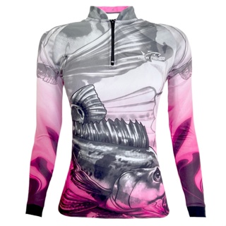 NF27F - Camisa Camiseta Blusa de Pesca Feminina New Fisher Tucunaré - com proteção UV em Oferta na Shopee