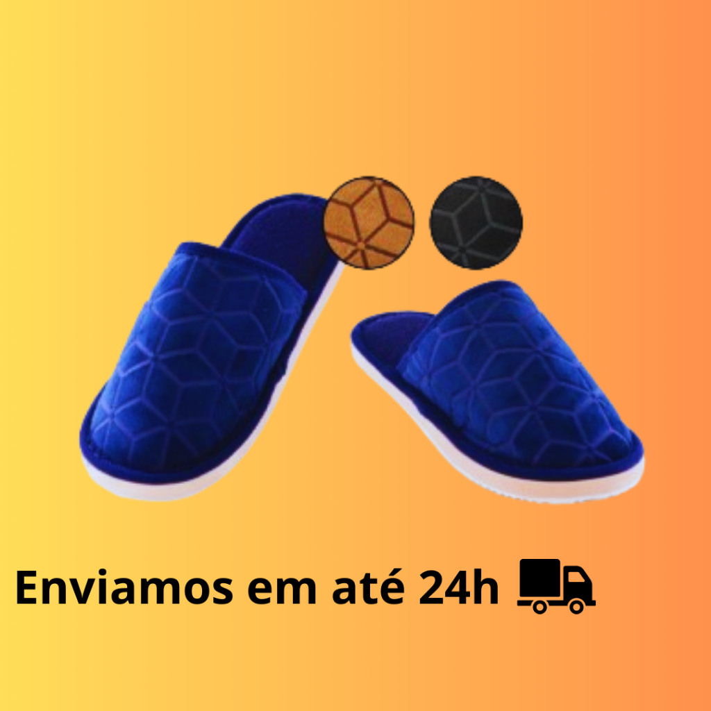 Pantufa Adulto Abertura Atrás Solado Antiderrapante | 40-45