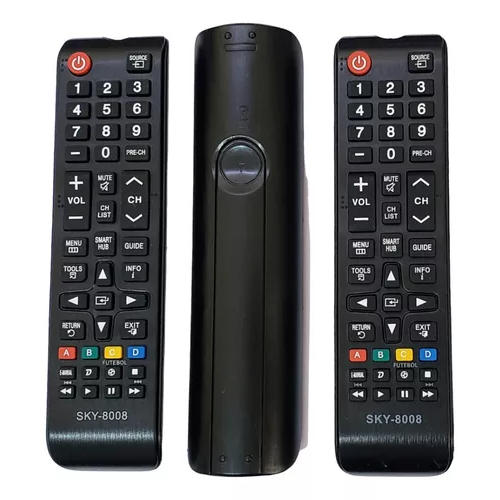 Kit 3 Controles Remoto compativel Tv Samsung Smart Hub Led 4k