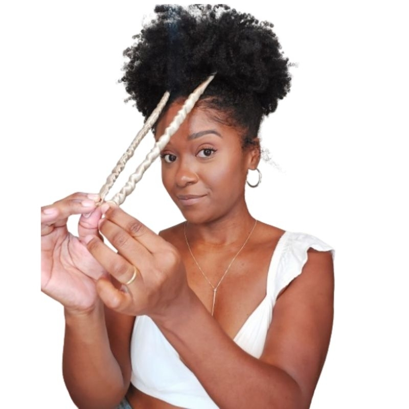 2 Peças / Elástico para cabelo afo puff penteados coque