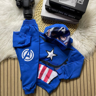 CONJUNTO HERÓIS DE INVERNO MOLETOM em Oferta na Shopee