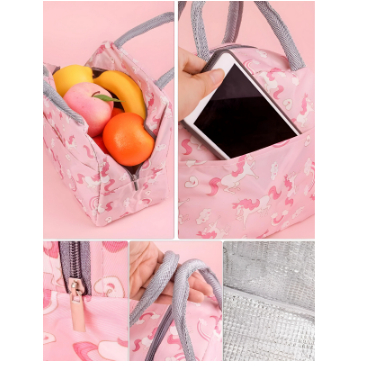 Bolsa Térmica Feminina Portátil Marmita Lanche Bebida /Estampada