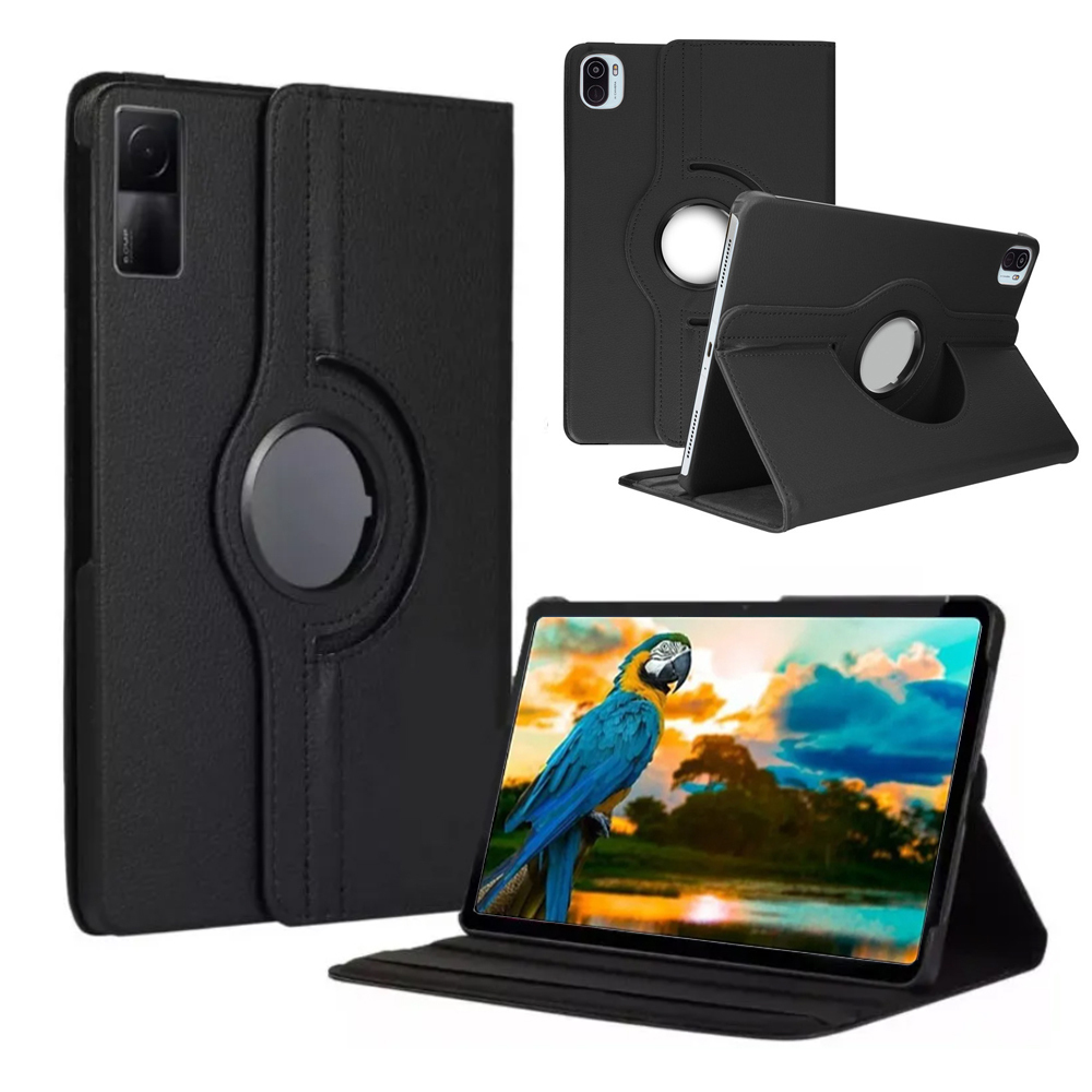 Capa Para Tablet Xiaomi Redmi Pad SE / MI Pad 5 / 6 / Pró 11 Polegadas Giratória Capinha Proteção Case 360 Película