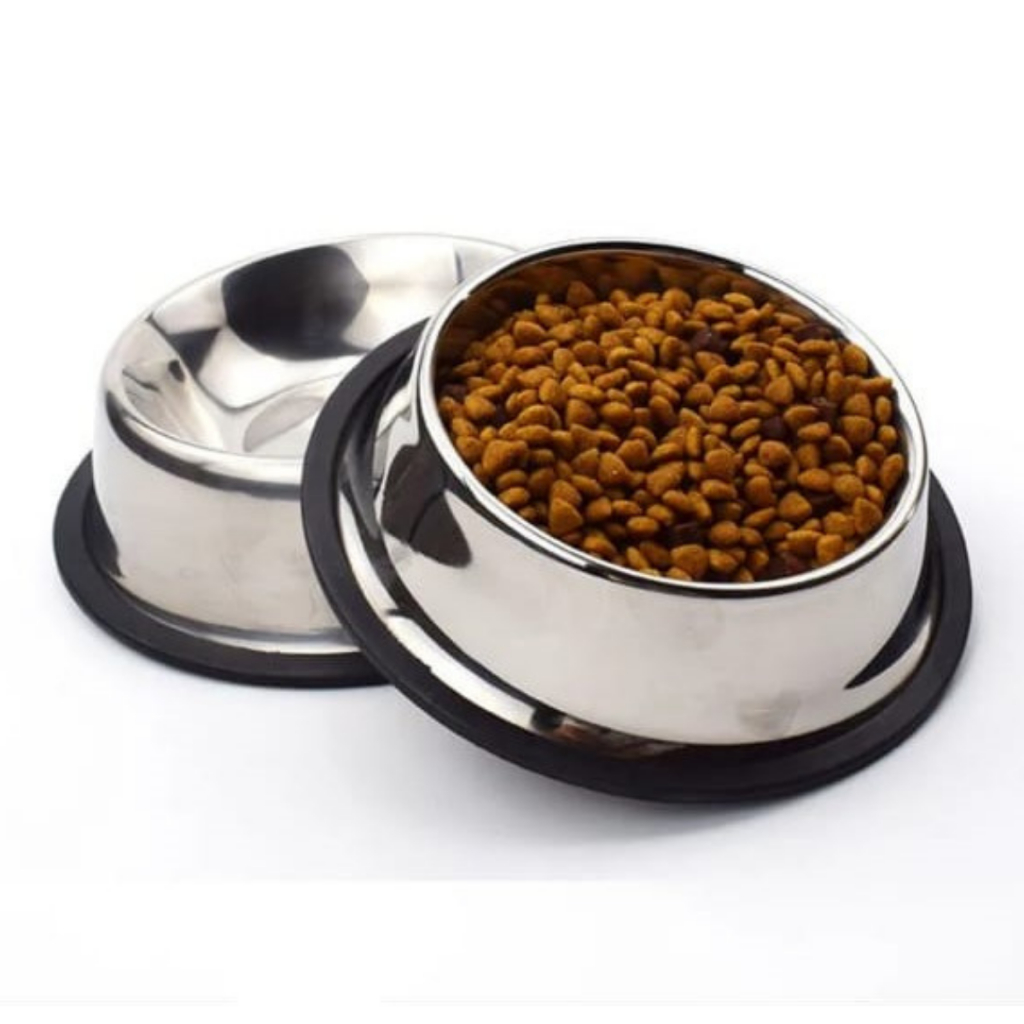 TIJELAS COMEDOURO BEBEDOURO DE INOX 200 ML NÃO ENFERRUJA TAMANHO P CACHORRO E CATOS PET COELHO 15 CM