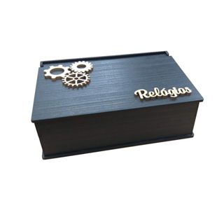 Caixa Porta Relógios Com 6 Divisórias em Oferta na Shopee