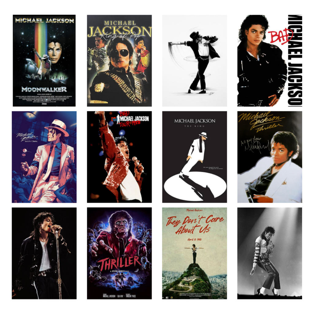 Pôster Michael Jackson Premium A4 20x30 cm Papel Glossy em Oferta na Shopee