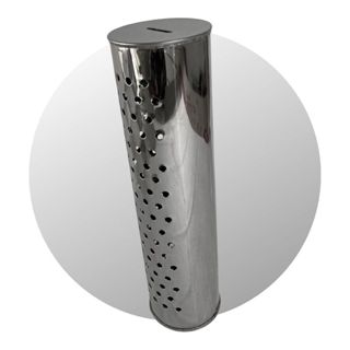 Cofre Fortinox 30 x 8 Cm Para Guarda Dinheiro Ou Moeda - Modelo Furado - Inoxidável Resistente em Oferta na Shopee