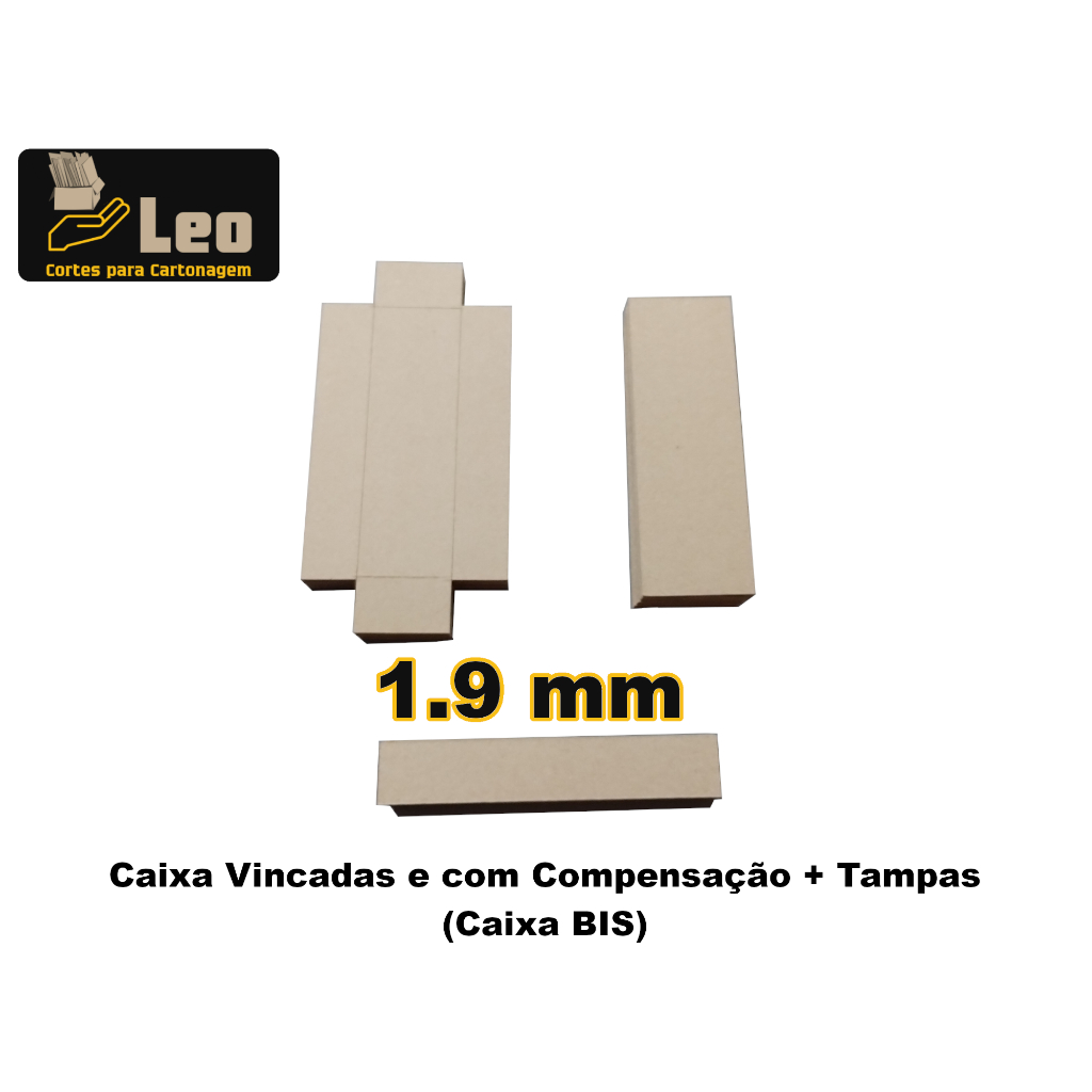 Kit Recortes Papelão para montagem de 10 Caixa Livro para BIS 6x19x3,5cm