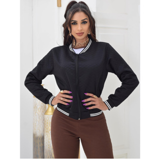 Jaqueta Bomber  Metalassê Casaco Blusa De Frio Feminina em Oferta na Shopee