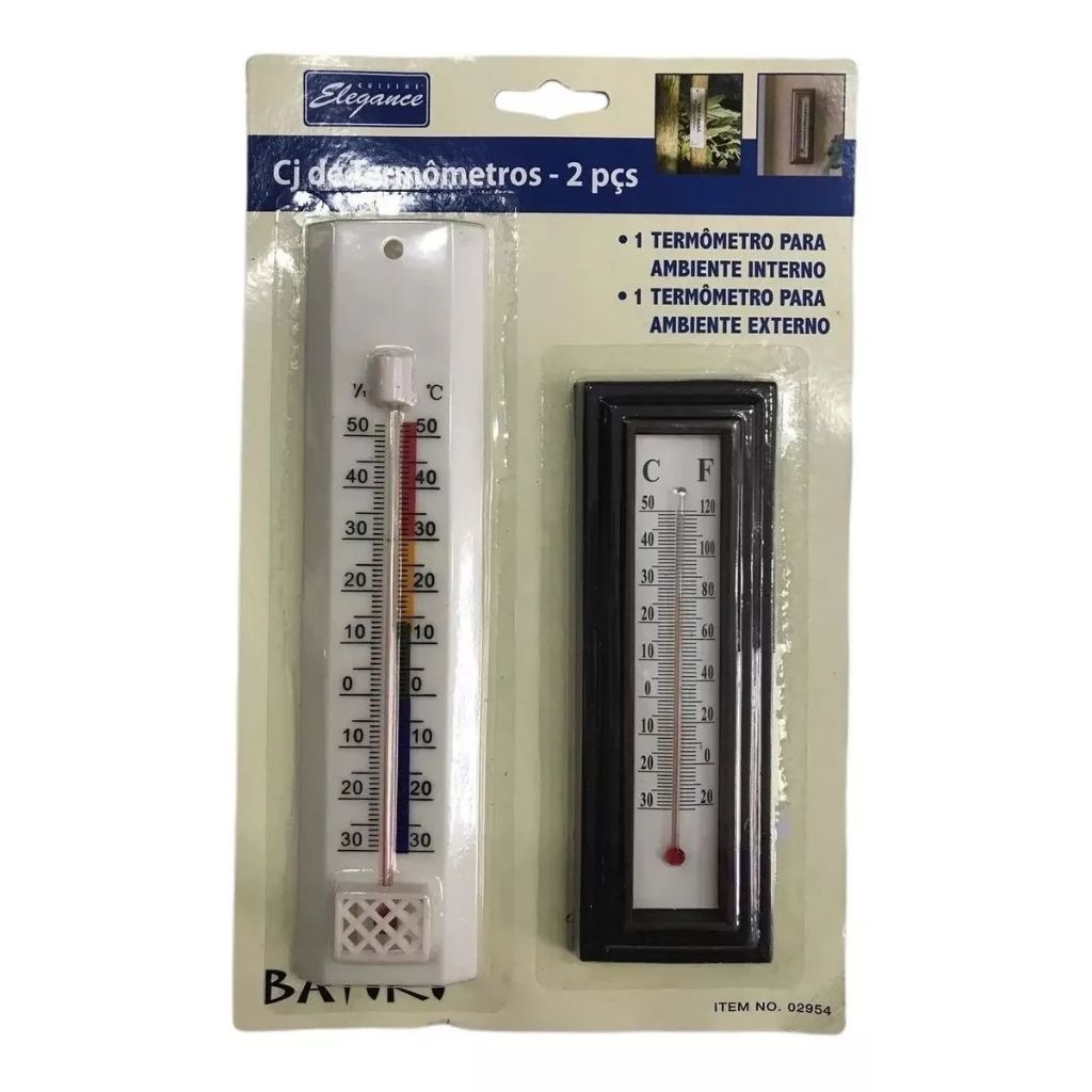 Termômetro 2 Peças Ambiente Interno Ambiente Externo menor preço