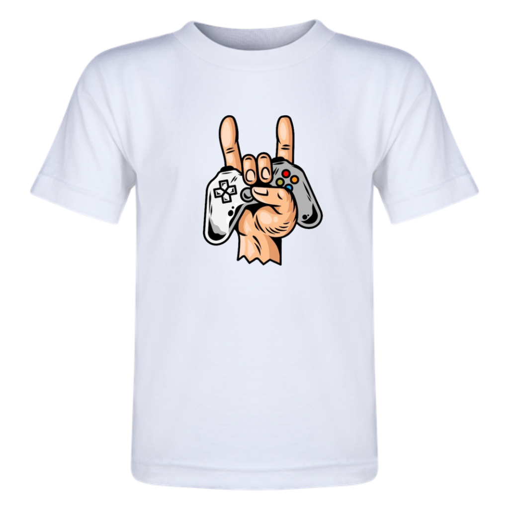 Camiseta - Adulto - Baby Look - infantil - Gamer Zone - Console - Game Over - Controle - Level