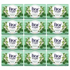 Kit 12 Sabonetes Flor de Ypê Água de Coco e Alecrim 85g