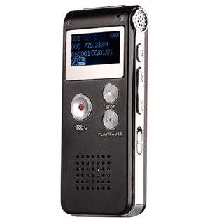 Gravador De Voz Digital 8gb Adaptador Rj45 Mp3 Microfone Lapela em Oferta na Shopee