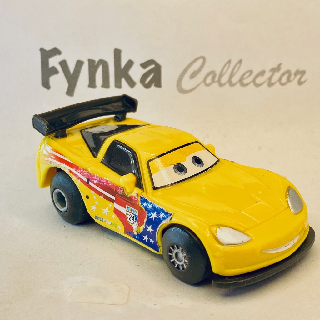 Disney Pixar Carros Stunt Racers Jeff Corvette Temático Sem Embalagem