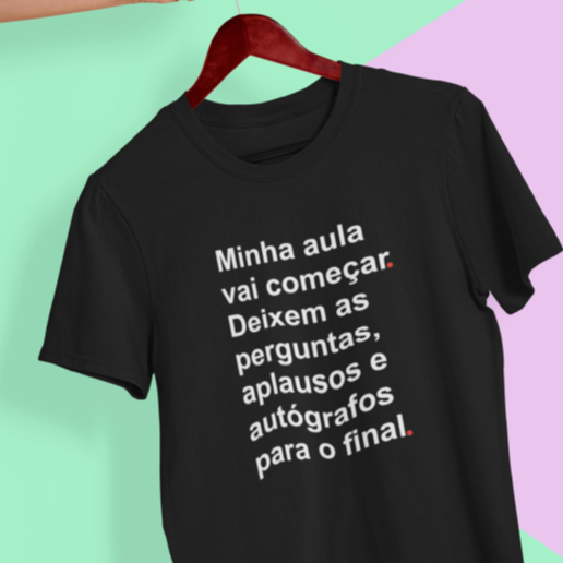Camiseta frases legais. Camiseta Preta Básica Camiseta Frases Engraçadas. Camiseta Masculina e Feminina