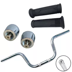 Kit peso PCX Cromado + Manopla Vazada + Guidão Titan 150/160 Cargo 160
