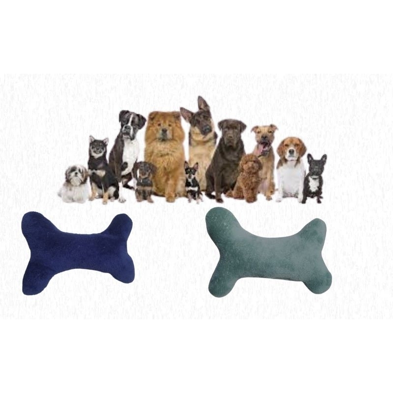 Kit com 2 ossinho pet brinquedo/almofada para cachorro