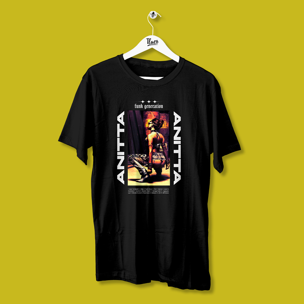 Camiseta BAILE FUNK EXPERIENCE (ANITTA) de Algodão Unissex