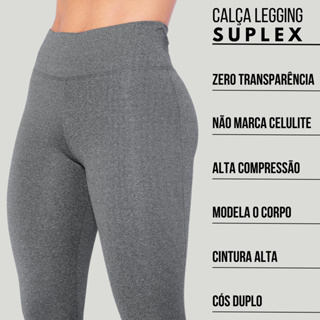 Calça Feminina Legging Academia Suplex Cintura Alta em Oferta na Shopee