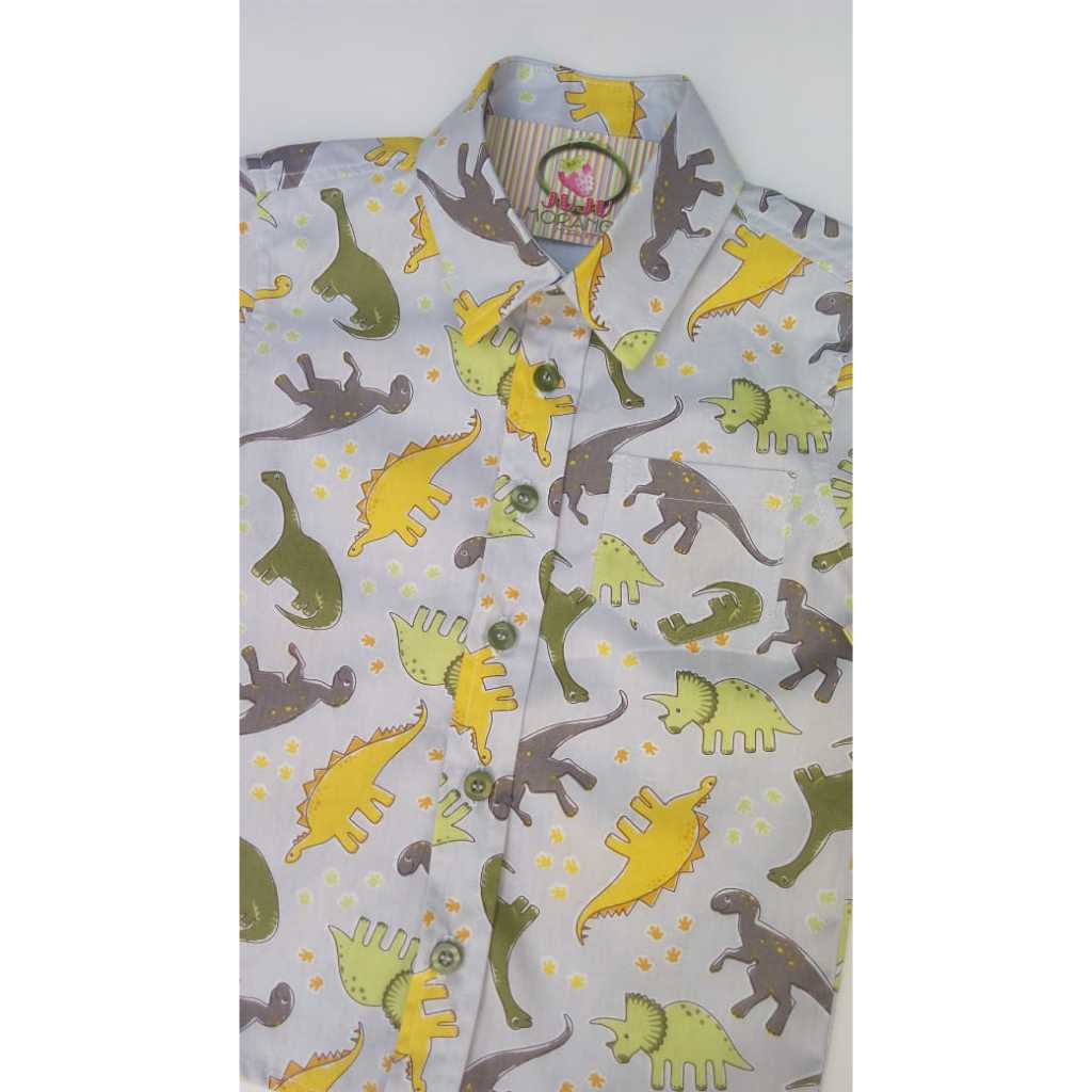 Kit Camisas Dinossauro Tal Pai Tal Mae Tal Filho manga curta
