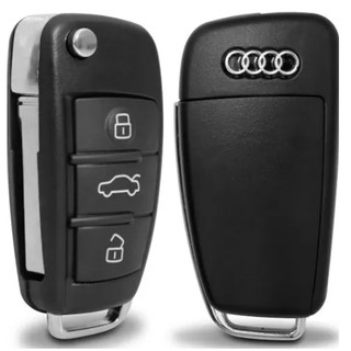 Carcaça Chave Canivete Audi A3 A4 A5 Q7 Q3 Q5