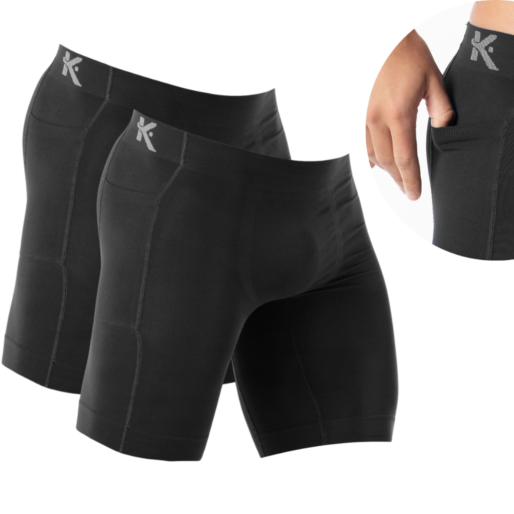 Kit 2 Bermudas Térmica Com Bolso Short Masculino Esportivo