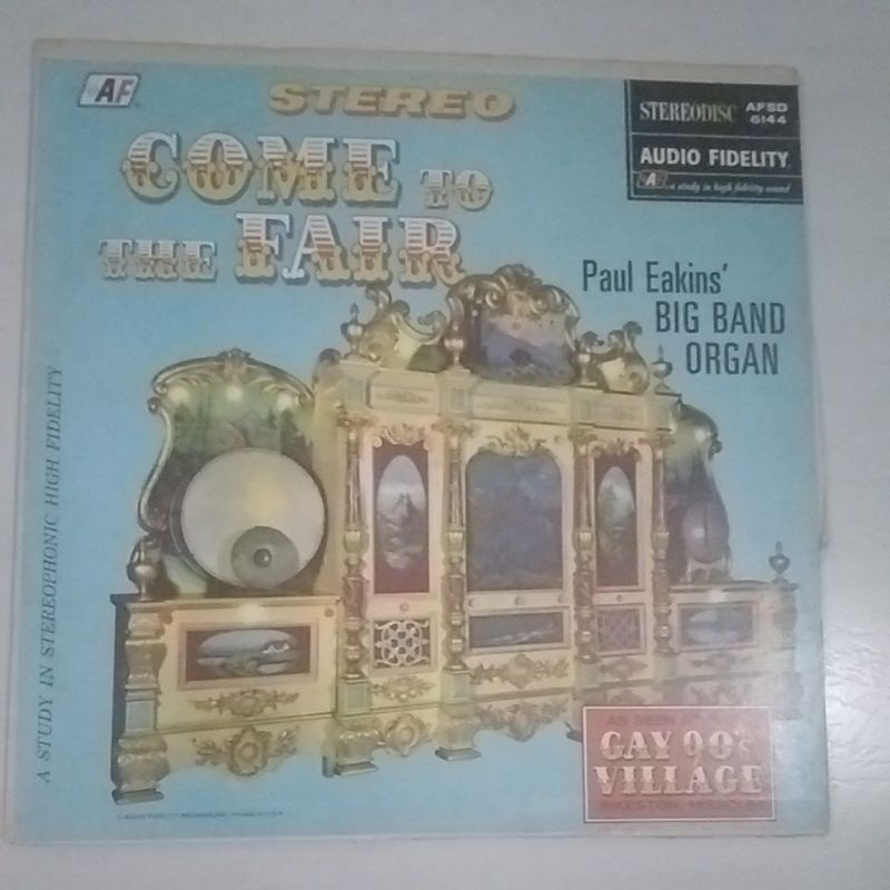 Lp Come To The Fair; Paul Eakins' Big Band Organ