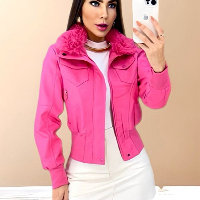 Casaco Feminino com Pelo por Dentro - Comprar com Melhor Preço em Jaquetas, Casacos e Coletes