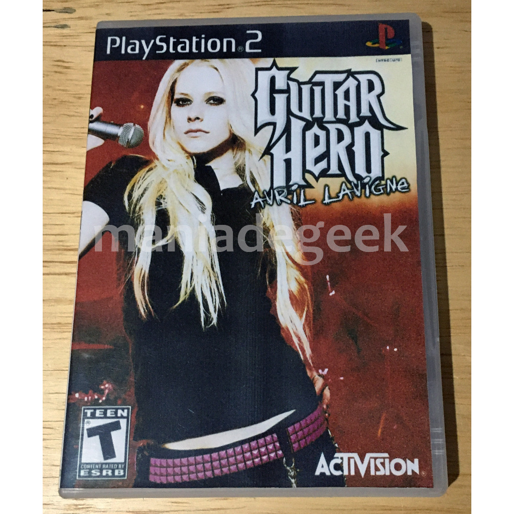 Jogo Guitar Hero Avril Lavigne para play 2 ps2