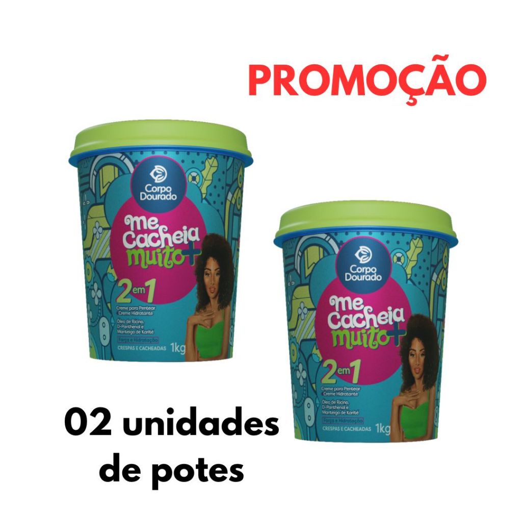 Kit 02 unidades Me cacheia Muito + Corpo Dourado em Oferta na Shopee