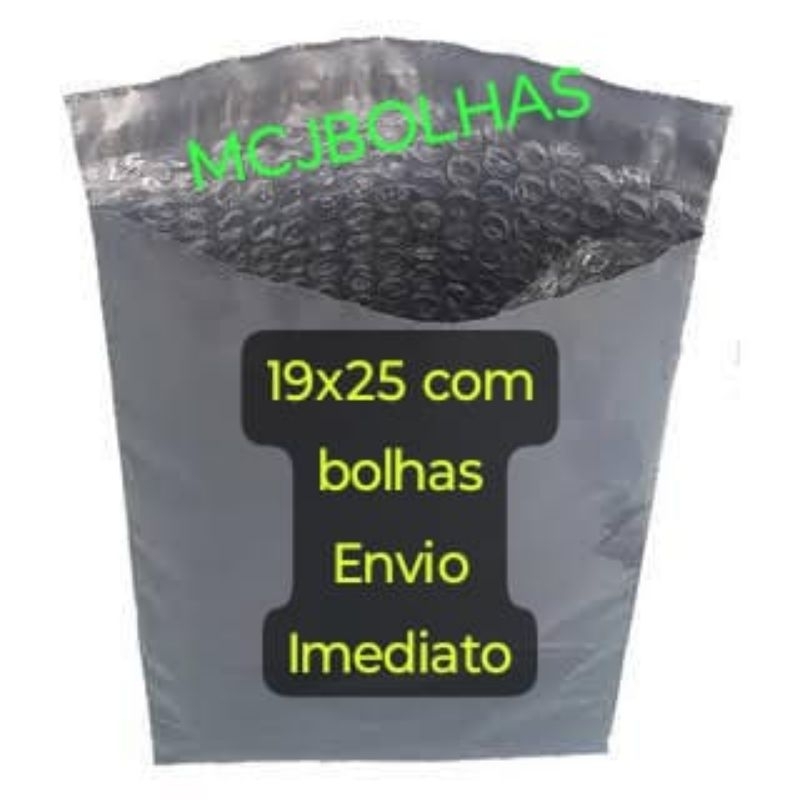 Envelope de segurança com bolha dentro 20x30cm com 100 unidades (já vem dentro) Bolha 19x25cm, Excelente Qualidade.