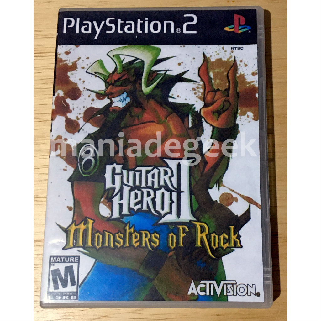 Jogo Guitar Hero Monsters of Rock para play 2 ps2