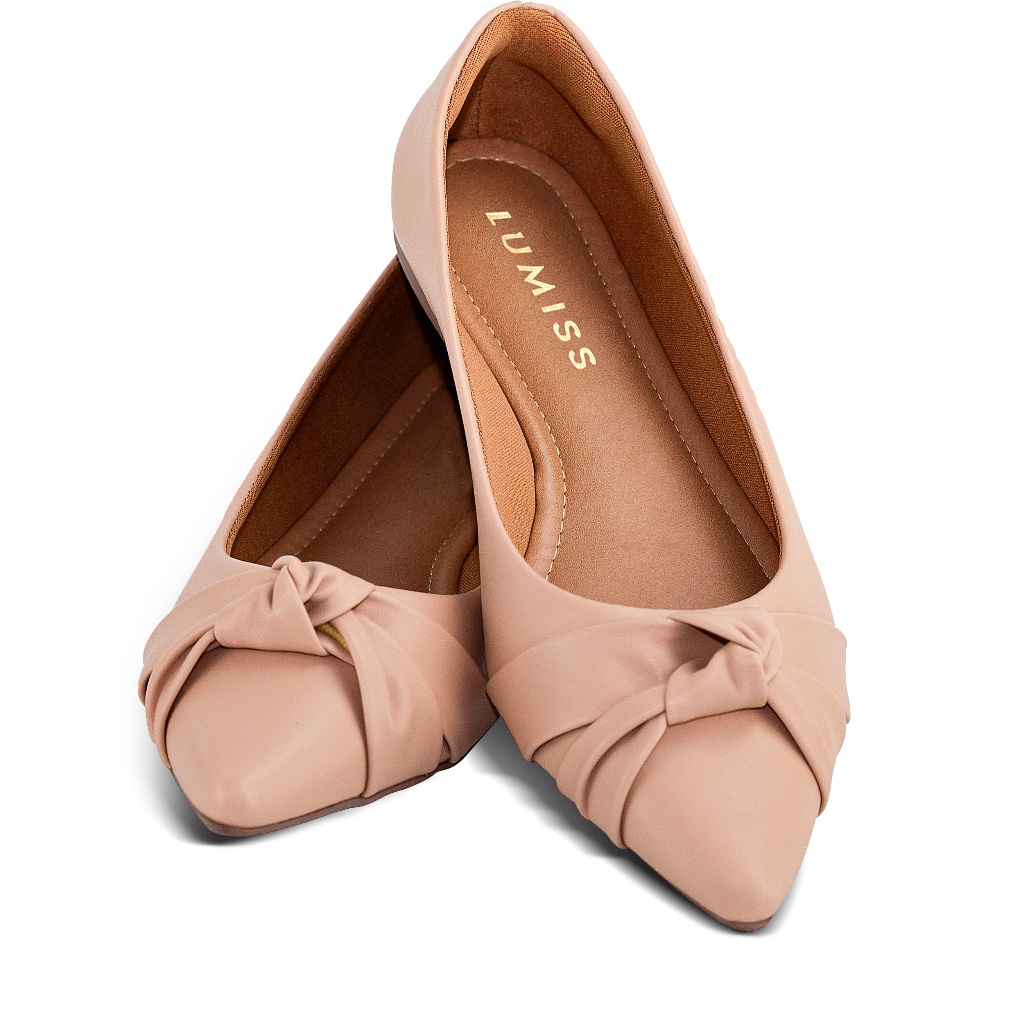 Sapatilha Feminina Lumiss Conforto Bico Fino Nó Rasteirinha Sandália Rasteira em Oferta na Shopee
