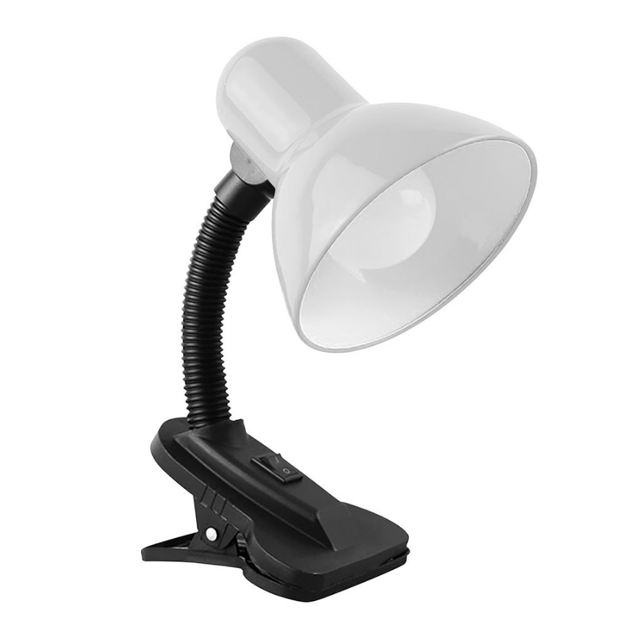 Luminária De Mesa Com Garra Presilha Bivolt Leitura Estante Quarto Maquiagem Manicure