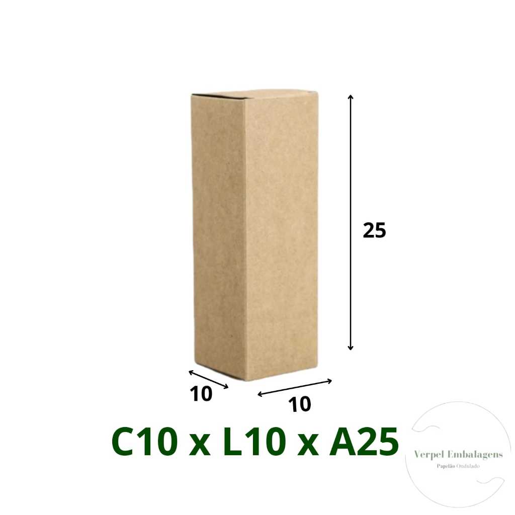 50 Caixas de Papelão Ondulado  10x10x25 Cosméticos E-commerce em Oferta na Shopee