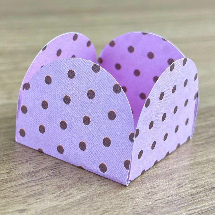 50~450 Forminhas Poá Rosa/Marrom Para Doces 4 Pétalas 3,3X3,3X2,2 10.23 (Nc Toys Simples)