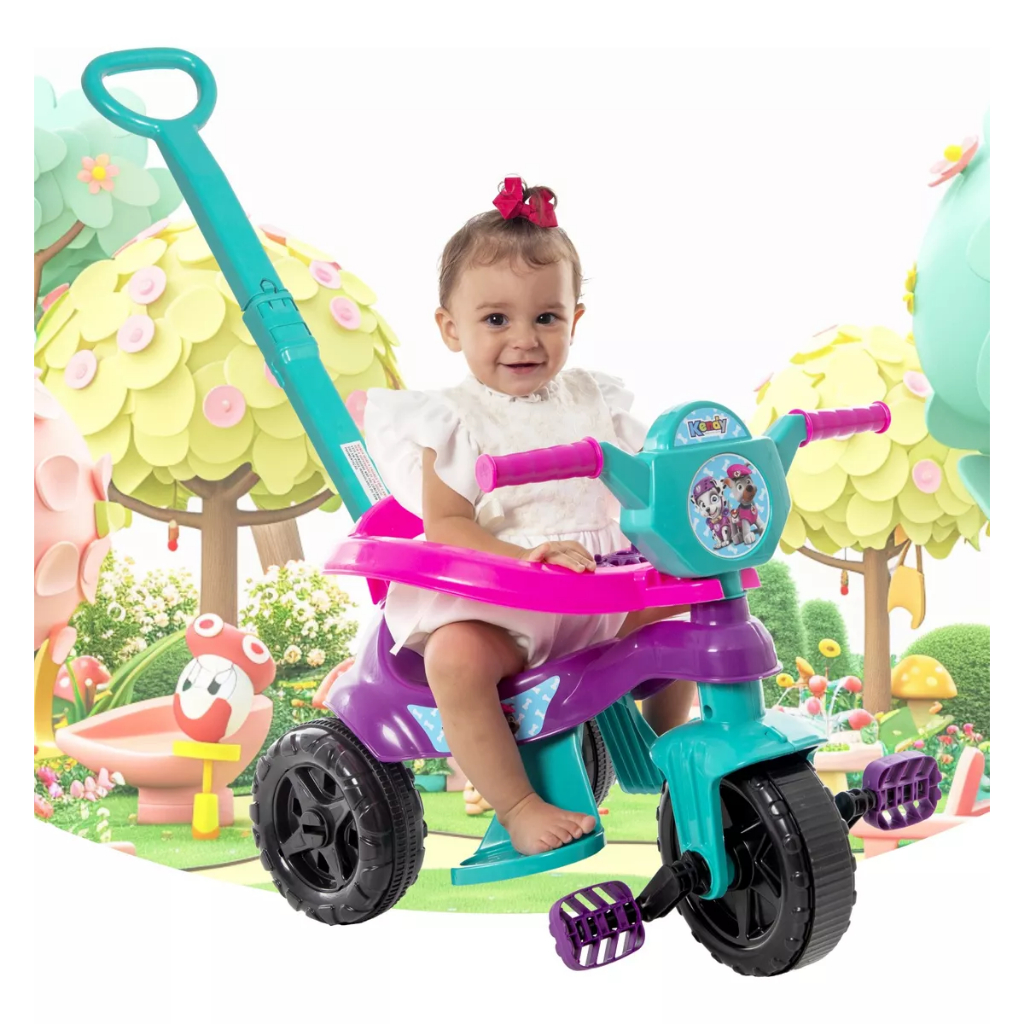 Motoquinha Menina Tiffany Rosa Completa Para Uso De 1 a 3 anos Certificado Inmetro em Oferta na Shopee