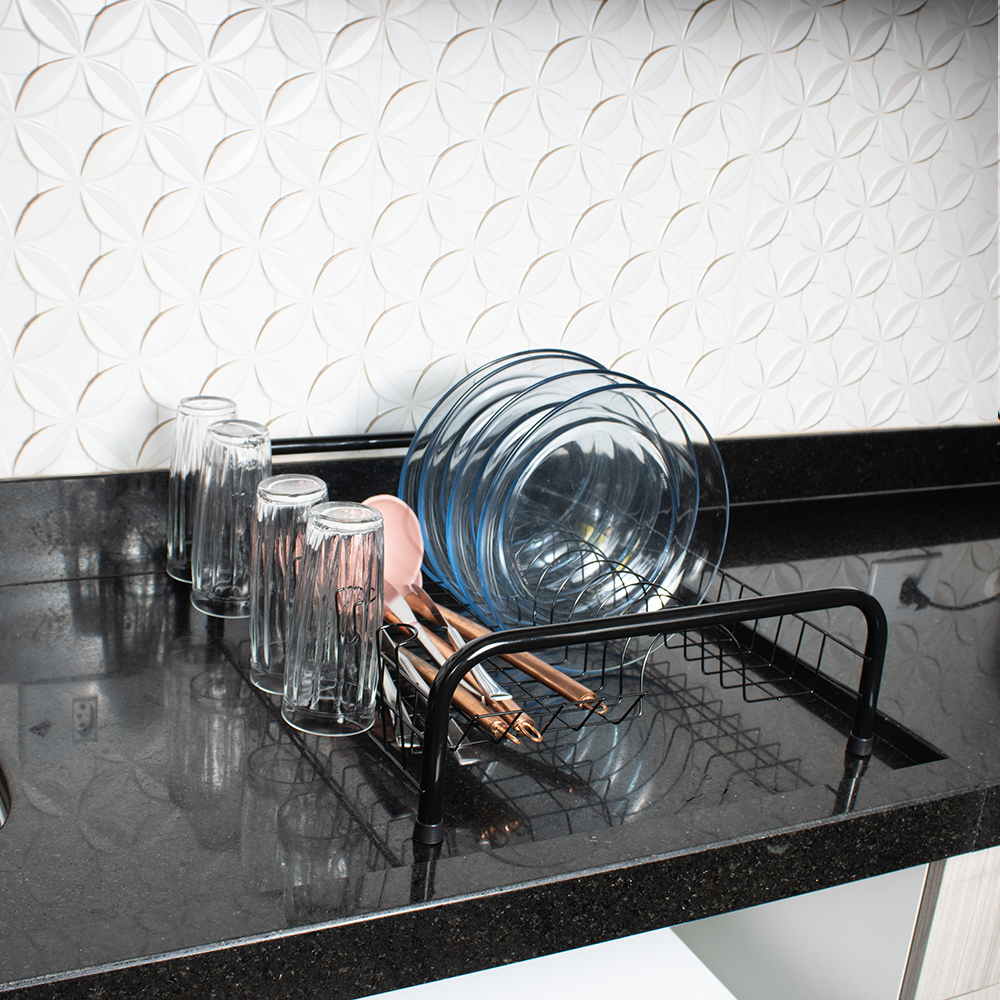 Escorredor De Louças Cama Seca 13 pratos Porta Copos Cozinha