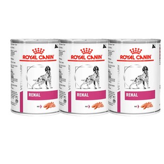 Kit 3 un. Ração Úmida Royal Canin Veterinary Renal Cães Adultos 410g em Oferta na Shopee