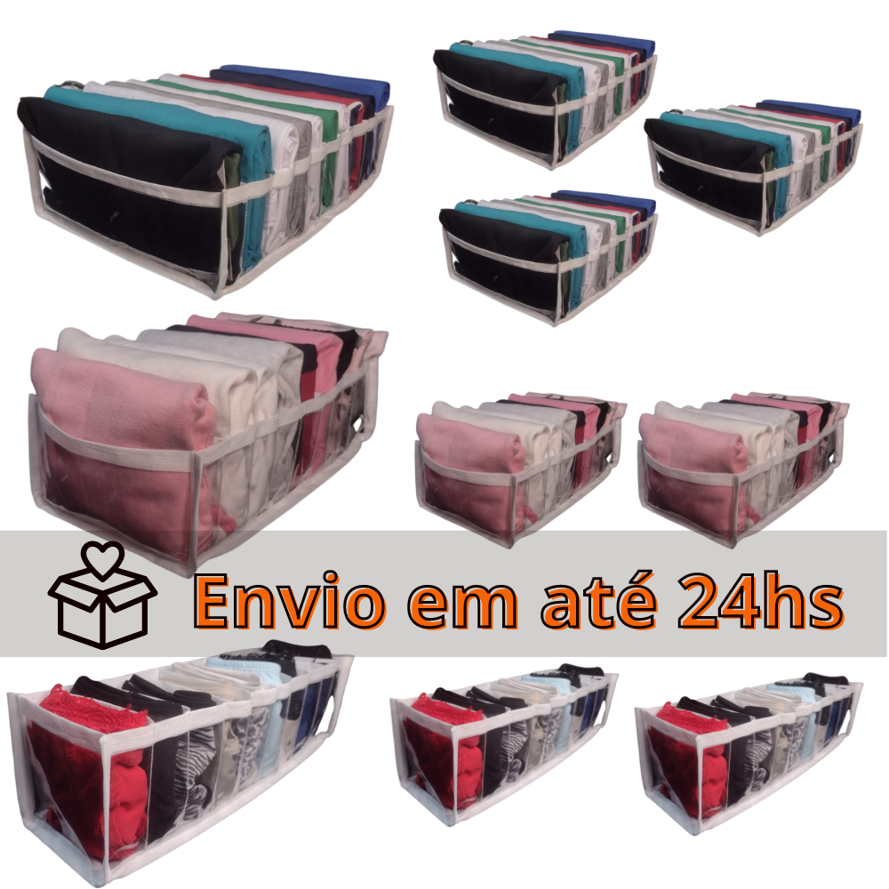 kit 10 colmeia organizadora de gaveta e guarda roupa P, M, G organizador  de gavetas e roupas