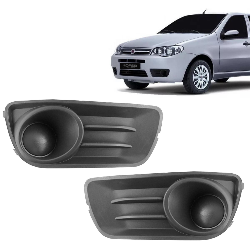 Moldura Grade Milha Palio Way Economy 2014 2015 2016 Sem Furo