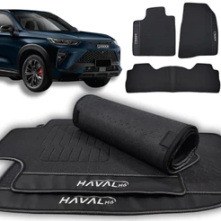 Tapete Borracha para Haval H6 23 24 25 26 2027 Premium Linha Exclusiva Antiderrapante Impermeável