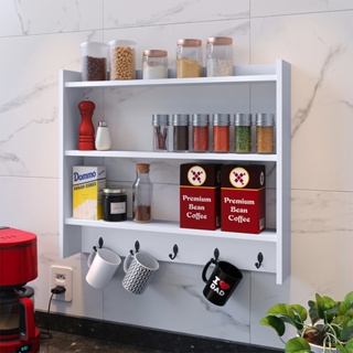 Armário Aéreo Nicho Suspenso Organizador Para Cozinha - Cores em Oferta na Shopee