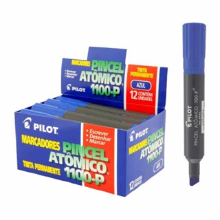 Pincel Atômico Azul Recarregável R1100 Tinta Permanente Pilot Caixa com 12 Unidades em Oferta na Shopee