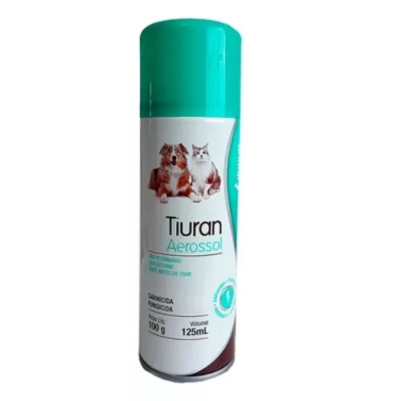 Sarnicida fungicida Tiuran Spray 125ml - Duprat para cães e gatos